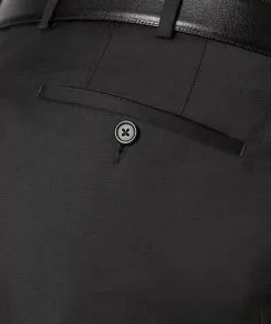 EDUARD DRESSLER Hose Jeff 00211/3B25/01 Shaped Fit, Schurwolle Super110, Schwarz 7 EDUARD DRESSLER Hose Jeff 00211/3B25/01 Shaped Fit, Schurwolle Super110, Schwarz -Anzüge & Westen Geschäft 246747 norm3