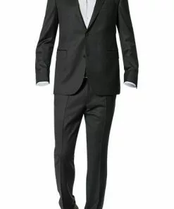 EDUARD DRESSLER Anzug 00211/6B01+3B25/25 Shaped Fit, Schurwolle Super110, Anthrazit meliert, Anthrazit