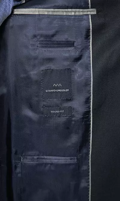 EDUARD DRESSLER Anzug 00211/6B01+3B25/44 Shaped Fit, Schurwolle Super110, Dunkelblau, Marine 6 EDUARD DRESSLER Anzug 00211/6B01+3B25/44 Shaped Fit, Schurwolle Super110, Dunkelblau, Marine – Bild 4
