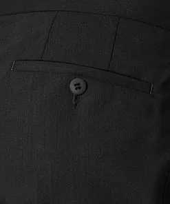 EDUARD DRESSLER Smokinghose Eron 00229/3B55/01 Shaped Fit, Schurwolle, Schwarz -Anzüge & Westen Geschäft 246756 norm3