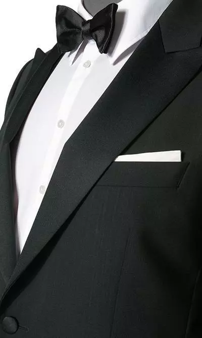 EDUARD DRESSLER Smoking 00229/6B81+3B55/01 Shaped Fit, Schurwolle, Schwarz 4 EDUARD DRESSLER Smoking 00229/6B81+3B55/01 Shaped Fit, Schurwolle, Schwarz – Bild 2