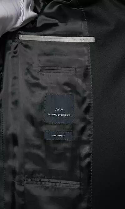 EDUARD DRESSLER Smoking 00229/6B81+3B55/01 Shaped Fit, Schurwolle, Schwarz 6 EDUARD DRESSLER Smoking 00229/6B81+3B55/01 Shaped Fit, Schurwolle, Schwarz – Bild 4