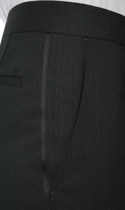 EDUARD DRESSLER Smoking 00229/6B81+3B55/01 Shaped Fit, Schurwolle, Schwarz 9 EDUARD DRESSLER Smoking 00229/6B81+3B55/01 Shaped Fit, Schurwolle, Schwarz – Bild 7