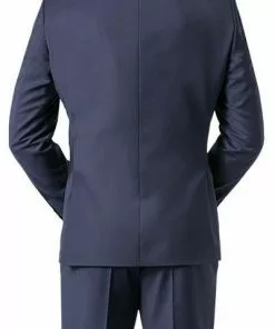 JOOP! Anzug 30003099+30003106/402 Anzug Herby-Blayr, Slim Fit, Wolle, Dunkelblau meliert, Tiefseeblau -Anzüge & Westen Geschäft 249503 norm5