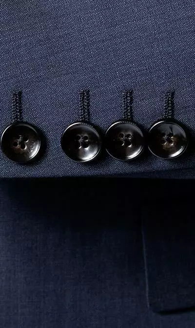 JOOP! Anzug 30003099+30003110+30003106/402 Anzug Herby-Blayr mit Weste, Slim Fit, Wolle, Dunkelblau meliert, Tiefseeblau 6 JOOP! Anzug 30003099+30003110+30003106/402 Anzug Herby-Blayr mit Weste, Slim Fit, Wolle, Dunkelblau meliert, Tiefseeblau – Bild 4