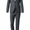 ROY ROBSON Anzug S00050381694700+295400/A020 Slim Fit, Schurwolle, Grau meliert, Grau -Anzüge & Westen Geschäft 251476 norm