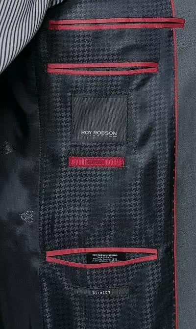 ROY ROBSON Anzug S00050381694700+295400/A020 Slim Fit, Schurwolle, Grau meliert, Grau 6 ROY ROBSON Anzug S00050381694700+295400/A020 Slim Fit, Schurwolle, Grau meliert, Grau – Bild 4