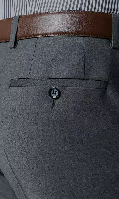 ROY ROBSON Anzug S00050381694700+295400/A020 Slim Fit, Schurwolle, Grau meliert, Grau 10 ROY ROBSON Anzug S00050381694700+295400/A020 Slim Fit, Schurwolle, Grau meliert, Grau – Bild 8