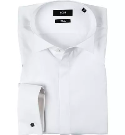 BOSS Hemd Kläppchen Jillik 50327676/100 Slim Fit, Popeline, Weiß 3 BOSS Hemd Kläppchen Jillik 50327676/100 Slim Fit, Popeline, Weiß
