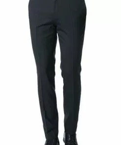 HUGO Smoking Hose HetonS 50321049/001 Smokinghose Heton, Extra Slim Fit, Schurwolle, Schwarz, Black