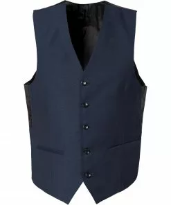 CG Weste Carlton 50/102S1/441013/62 Slim Fit, Schurwolle, Dunkelblau gemustert, Marine