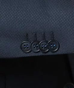 CG Anzug 50/102S1/423712+433063+441013/62 Anzug mit Weste, Slim Fit, Schurwolle Super100, Dunkelblau gemustert, Marine -Anzüge & Westen Geschäft 260703 norm4