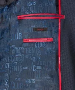 CG Anzug 50/102S1/423712+433063+441013/62 Anzug mit Weste, Slim Fit, Schurwolle Super100, Dunkelblau gemustert, Marine -Anzüge & Westen Geschäft 260703 norm5