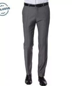 CG Hose Cedric 50/102S1/433063/81 Slim Fit, Schurwolle Super100, Dunkelgrau gemustert, Grau