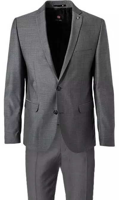 CG Anzug Caden+Cedric 50/102S1/423712+433063/81 Slim Fit, Schurwolle Super100, Dunkelgrau gemustert, Grau 5 CG Anzug Caden+Cedric 50/102S1/423712+433063/81 Slim Fit, Schurwolle Super100, Dunkelgrau gemustert, Grau – Bild 3