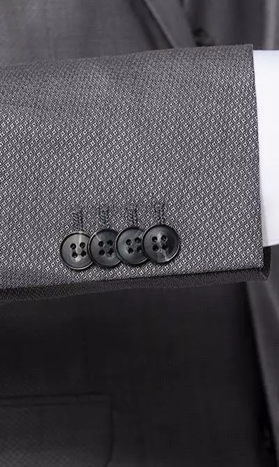 CG Anzug Caden+Cedric 50/102S1/423712+433063/81 Slim Fit, Schurwolle Super100, Dunkelgrau gemustert, Grau 7 CG Anzug Caden+Cedric 50/102S1/423712+433063/81 Slim Fit, Schurwolle Super100, Dunkelgrau gemustert, Grau – Bild 5