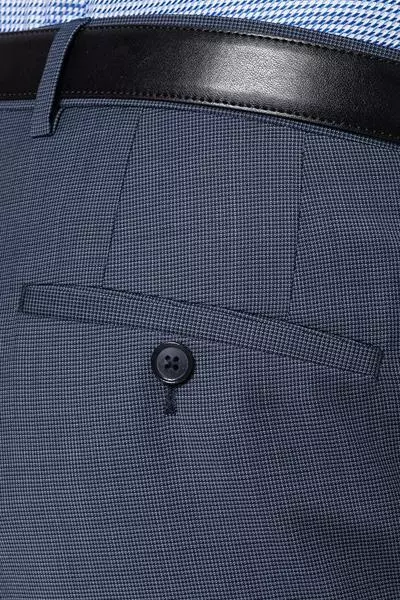 Pierre Cardin Hose Damian 72002/850/11461/3350 Regular Fit, Schurwolle, Bleu meliert, Ocean 6 Pierre Cardin Hose Damian 72002/850/11461/3350 Regular Fit, Schurwolle, Bleu meliert, Ocean – Bild 4