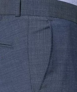 Carl Gross Hose Sascha 50/041N0/332023/62 Modern Fit, Schurwolle Super120, Blau meliert -Anzüge & Westen Geschäft 262120 norm3