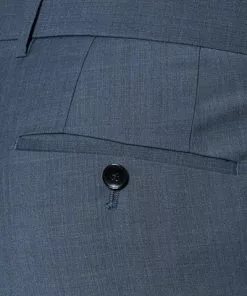 HUGO BOSS Hose Genesis2 50332854/462 Slim Fit, Schurwolle-Kaschmir, Rauchblau meliert, Open blue -Anzüge & Westen Geschäft 266247 norm4