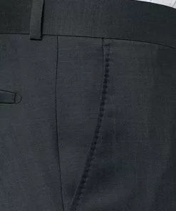 Carl Gross Hose Steve 00/001N0/338323/83 Modern Fit, Schurwolle LANIFICIO FLLI CERRUTI, Anthrazit meliert, Anthrazit -Anzüge & Westen Geschäft 268568 norm3