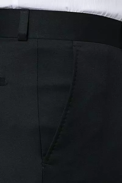 Carl Gross Hose Steve 00/001N0/338323/90 Modern Fit, Schurwolle LANIFICIO FLLI CERRUTI, Schwarz 5 Carl Gross Hose Steve 00/001N0/338323/90 Modern Fit, Schurwolle LANIFICIO FLLI CERRUTI, Schwarz – Bild 3