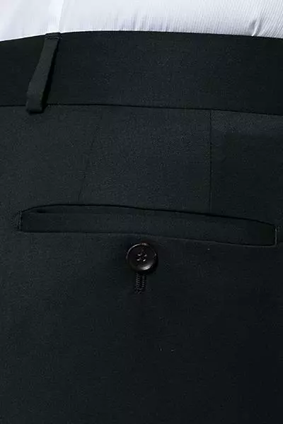 Carl Gross Hose Steve 00/001N0/338323/90 Modern Fit, Schurwolle LANIFICIO FLLI CERRUTI, Schwarz 6 Carl Gross Hose Steve 00/001N0/338323/90 Modern Fit, Schurwolle LANIFICIO FLLI CERRUTI, Schwarz – Bild 4