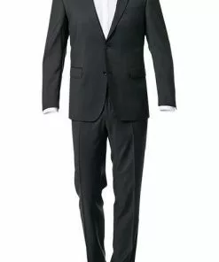 Carl Gross Anzug 00/001N0/324972+338323/83 Modern Fit, Schurwolle LANIFICIO FLLI CERRUTI, Anthrazit meliert, Anthrazit