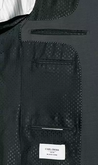 Carl Gross Anzug 00/001N0/324972+338323/83 Modern Fit, Schurwolle LANIFICIO FLLI CERRUTI, Anthrazit meliert, Anthrazit 7 Carl Gross Anzug 00/001N0/324972+338323/83 Modern Fit, Schurwolle LANIFICIO FLLI CERRUTI, Anthrazit meliert, Anthrazit – Bild 5