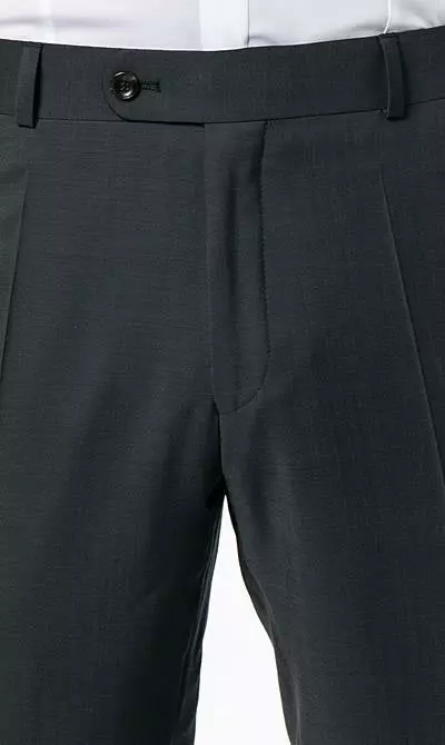 Carl Gross Anzug 00/001N0/324972+338323/83 Modern Fit, Schurwolle LANIFICIO FLLI CERRUTI, Anthrazit meliert, Anthrazit 9 Carl Gross Anzug 00/001N0/324972+338323/83 Modern Fit, Schurwolle LANIFICIO FLLI CERRUTI, Anthrazit meliert, Anthrazit – Bild 7