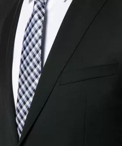 Carl Gross Anzug 00/001N0/324972+338323/90 Modern Fit, Schurwolle LANIFICIO FLLI CERRUTI, Schwarz -Anzüge & Westen Geschäft 268572 norm3