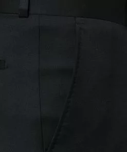 Carl Gross Anzug 00/001N0/324972+338323/90 Modern Fit, Schurwolle LANIFICIO FLLI CERRUTI, Schwarz -Anzüge & Westen Geschäft 268572 norm8