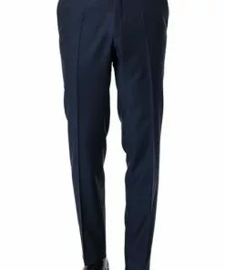 Carl Gross Hose Steve 60/048N1/338323/63 Modern Fit, Schurwolle GUABELLO, Dunkelblau gemustert, Dunkelblau