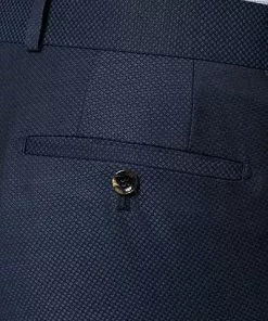 Carl Gross Hose Steve 60/048N1/338323/63 Modern Fit, Schurwolle GUABELLO, Dunkelblau gemustert, Dunkelblau -Anzüge & Westen Geschäft 268578 norm4