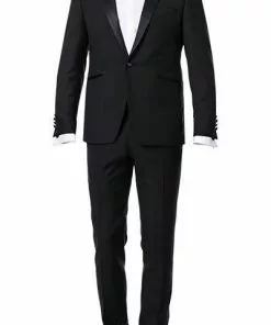 Wilvorst Smoking schwarz 471201/10/13661/2+724 Wolle-Mohair