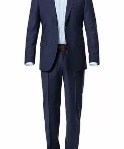 ROY ROBSON Anzug 515/352+34/18 Regular Fit, Schurwolle, Mittelblau gemustert, Mittelbau