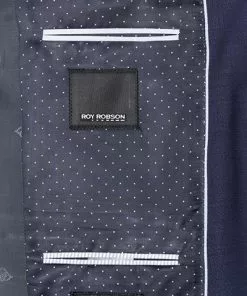 ROY ROBSON Anzug 515/352+34/18 Regular Fit, Schurwolle, Mittelblau gemustert, Mittelbau -Anzüge & Westen Geschäft 269810 norm5