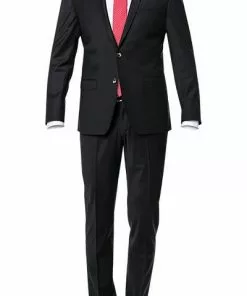 ROY ROBSON Anzug S00050381694700+295400/A001 Slim Fit, Schurwolle, Schwarz