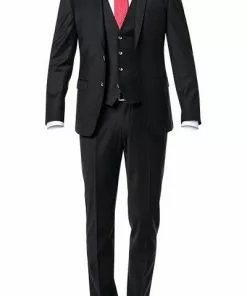 ROY ROBSON ROY R. Anzug S00050381694700+295400+704100/A001 Anzug mit Weste, Slim Fit, Schurwolle, Schwarz
