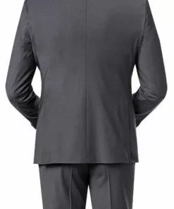 ROY ROBSON ROY R. Anzug S00050381694700+295400+704100/A020 Anzug mit Weste, Slim Fit, Schurwolle, Mittelgrau meliert, Grau -Anzüge & Westen Geschäft 269832 norm6