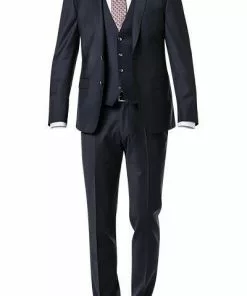 ROY ROBSON ROY R. Anzug S00050381694700+295400+704100/A401 Anzug mit Weste, Slim Fit, Schurwoll-Stretch, Nachtblau