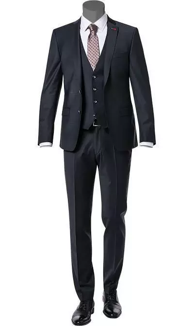 ROY ROBSON ROY R. Anzug S00050381694700+295400+704100/A401 Anzug mit Weste, Slim Fit, Schurwoll-Stretch, Nachtblau 3 ROY ROBSON ROY R. Anzug S00050381694700+295400+704100/A401 Anzug mit Weste, Slim Fit, Schurwoll-Stretch, Nachtblau