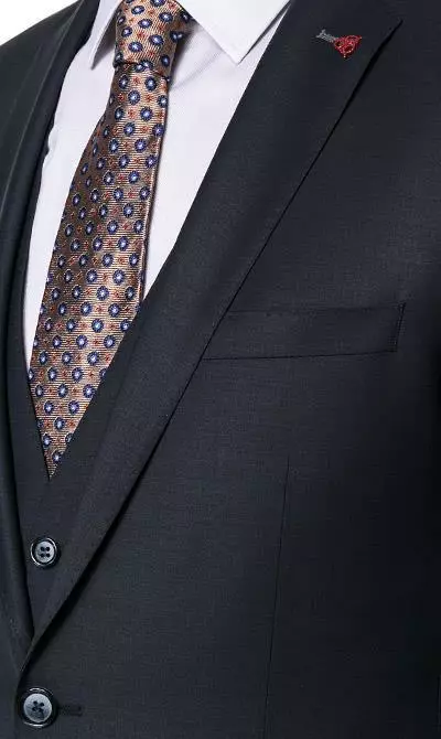 ROY ROBSON ROY R. Anzug S00050381694700+295400+704100/A401 Anzug mit Weste, Slim Fit, Schurwoll-Stretch, Nachtblau 5 ROY ROBSON ROY R. Anzug S00050381694700+295400+704100/A401 Anzug mit Weste, Slim Fit, Schurwoll-Stretch, Nachtblau – Bild 3