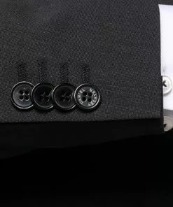 Daniel Hechter Anzug 40200/100103+40250/990 Modern Fit, Schurwolle Super120 GUABELLO, Schwarz meliert, Black -Anzüge & Westen Geschäft 270193 norm4