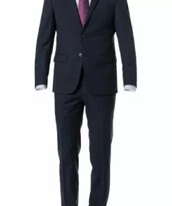 Daniel Hechter Anzug 40200/100103+40250/670 Modern Fit, Schurwolle Super120 GUABELLO, Dunkelblau meliert, Dark blue