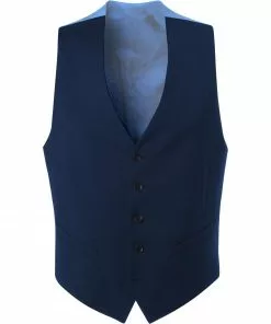 DIGEL Weste Modern Fit Dan 99832/160008/24 Schurwolle Super100 Marzotto, Marine