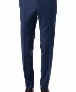 CG Hose Archiebald 60/111S1/433053/62 Modern Fit, Schurwolle, Blau gemustert, Marine