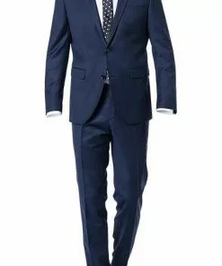 CG Anzug 60/111S1/423682+433053/62 Modern Fit, Schurwolle, Blau gemustert, Marine