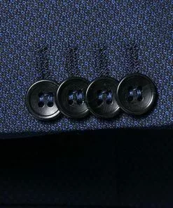 CG Anzug 60/111S1/423682+433053/62 Modern Fit, Schurwolle, Blau gemustert, Marine -Anzüge & Westen Geschäft 272667 norm4