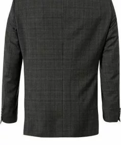 Carl Gross Anzug 60/053N3/323022+332023/82 Modern Fit, Schurwolle Super110, Anthrazit-rot kariert, Anthrazit -Anzüge & Westen Geschäft 272682 norm3