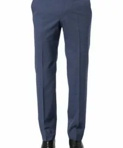 DIGEL Hose Modern Fit Per 99601/111066/24 Hose Per, Schurwolle Fleckenschutz, Mittelblau meliert, Blau